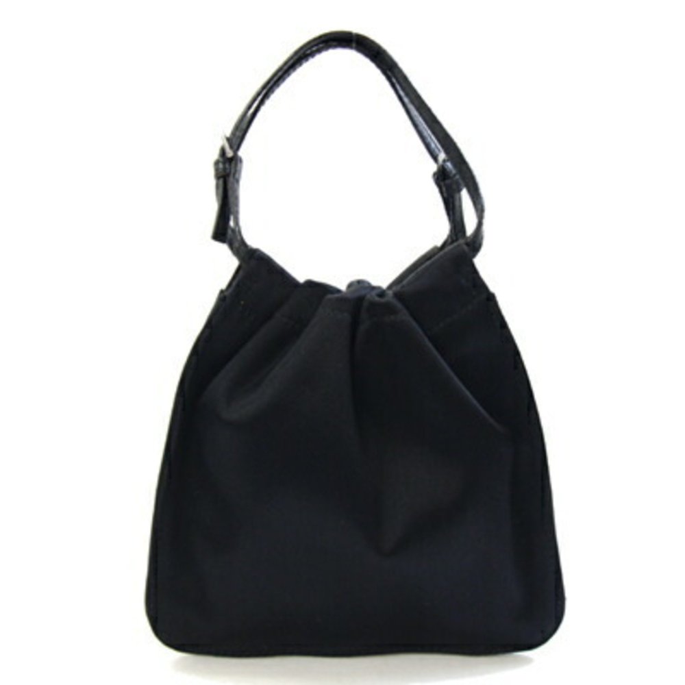 Gucci Handbag 005 0854 Black Satin Pouch Old Women's GUCCI - Picture 2 of 10